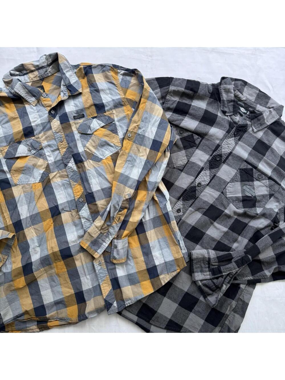 Harley-Davidson HDMC Plaid Button Front Shirts Men’s 2XL Lot of 2 Flannel Biker